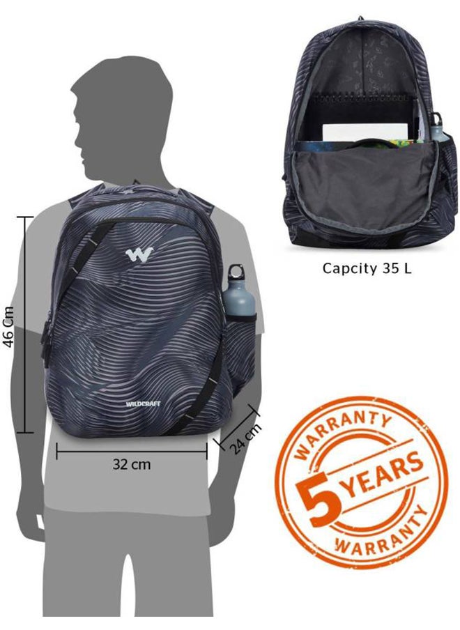 WILDCRAFT - Wildcraft Contour Bravo 35 Backpack Black - Image 1