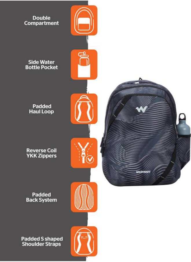 WILDCRAFT - Wildcraft Contour Bravo 35 Backpack Black - Image 1