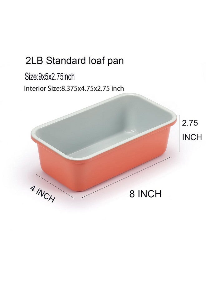 monfish Bread Loaf Pans for Home Baking Carbon Steel 1lb meatloaf Tin, Perracotta 9x5 inch Non Stick banana bread cake baking Mold - Image 4