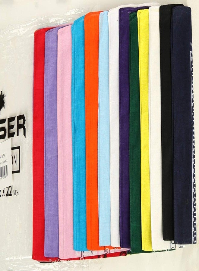 كايزر مجموعة من 12 منديل قطني 100% بألوان متنوعة - Image 3