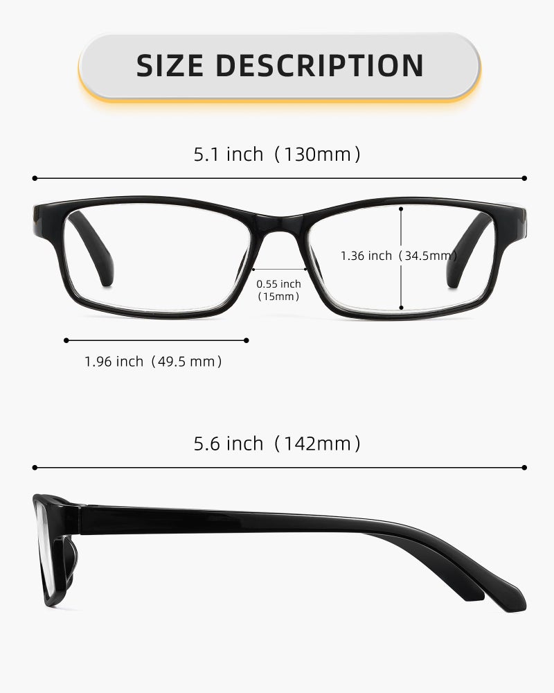 JOLISU Reading Glasses for Women: 5 Pack Blue Light Blocking Readers for Small Face, Lightweight Spring Hinge Anti-Glare(Purple+Rose Red+Caramel+Blue+Black, 1.75) - Image 5