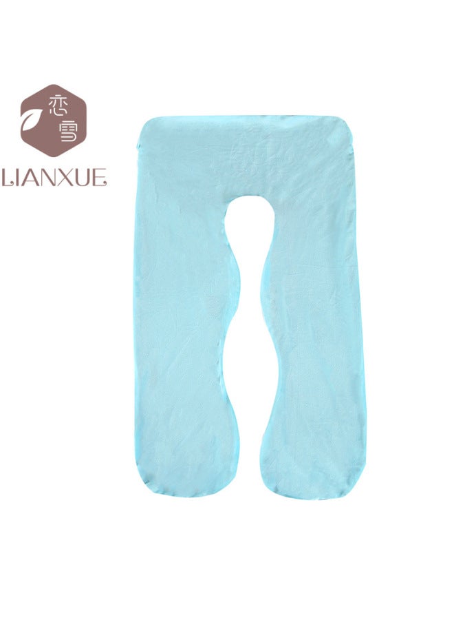 U-shaped Maternity Pillow Pillowcase Crystal Velvet Washable Detachable Side Sleeping Pillow Case Pregnant Women Waist Support Belly Support