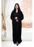 FASHION LINE Abaya Black Embroidered work