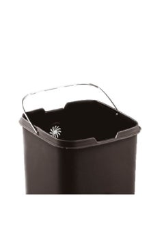 EKO Battery Powered Rechargeable Rectangular Stainless Steel Touch Bin Silver 21 L EK9252RGMT-21L  - Image 4