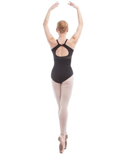 Dance Favourite Open Back Stretch Bodysuit for Women and Girls High Neck Criss Cross Ballet Gymnastics Yoga 002L - Image 1
