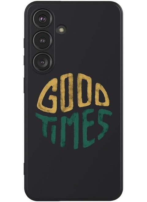 Protective Slim Fit Case Liquid Silicone Cover With Full Body Protection Anti Scratch Shockproof Case For Samsung Galaxy S24 Plus Black Good Times Multicolour Mcplssgs24Pblka285