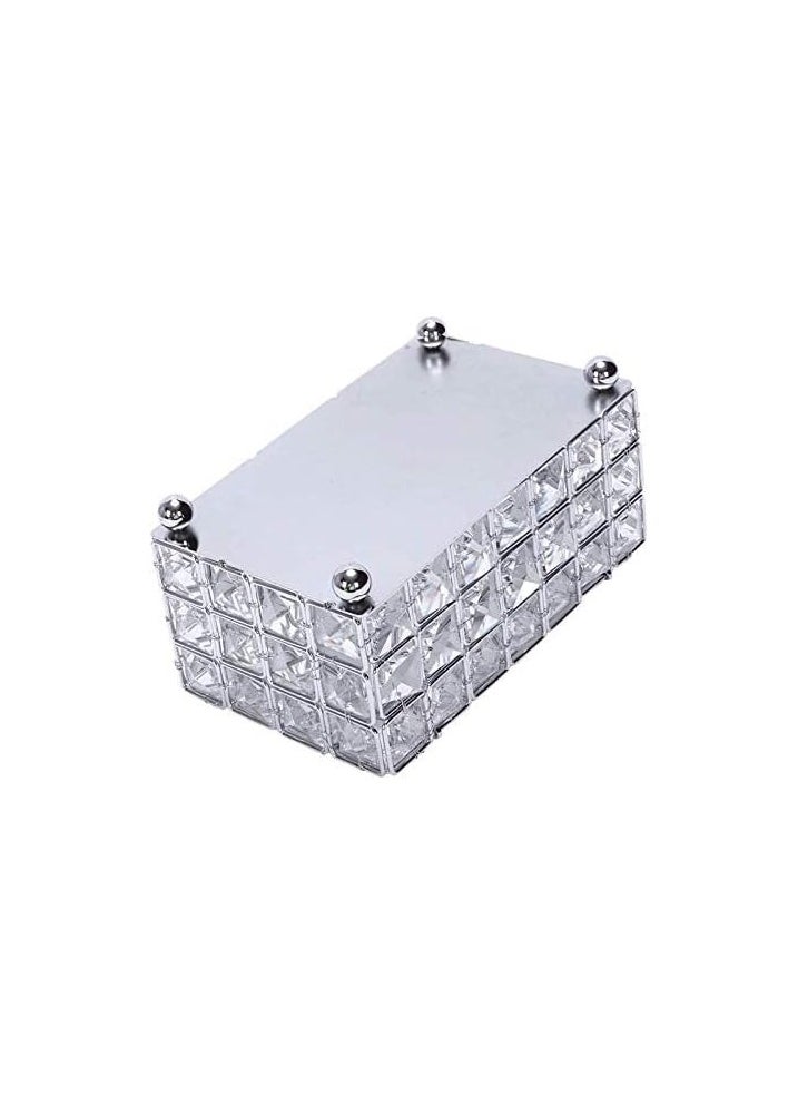 Generic Other Tissue Case Storage Box Crystal Paper Container - Shinning Silver  - Image 3