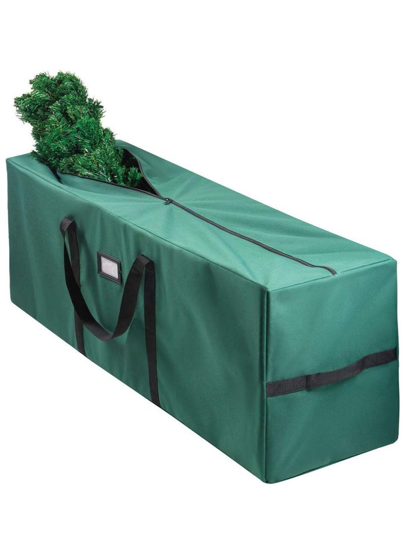 AUTOYSUR Christmas Tree Bag for Christmas Tree Storage Bag (Canvas) - Xmas Tree Bag fits 8 FT Artificial dissembled Tree - Heavy Christmas Tree Tote, Reinforced Handles- Christmas Tree Storage Tote Waterproof,Green - Image 1