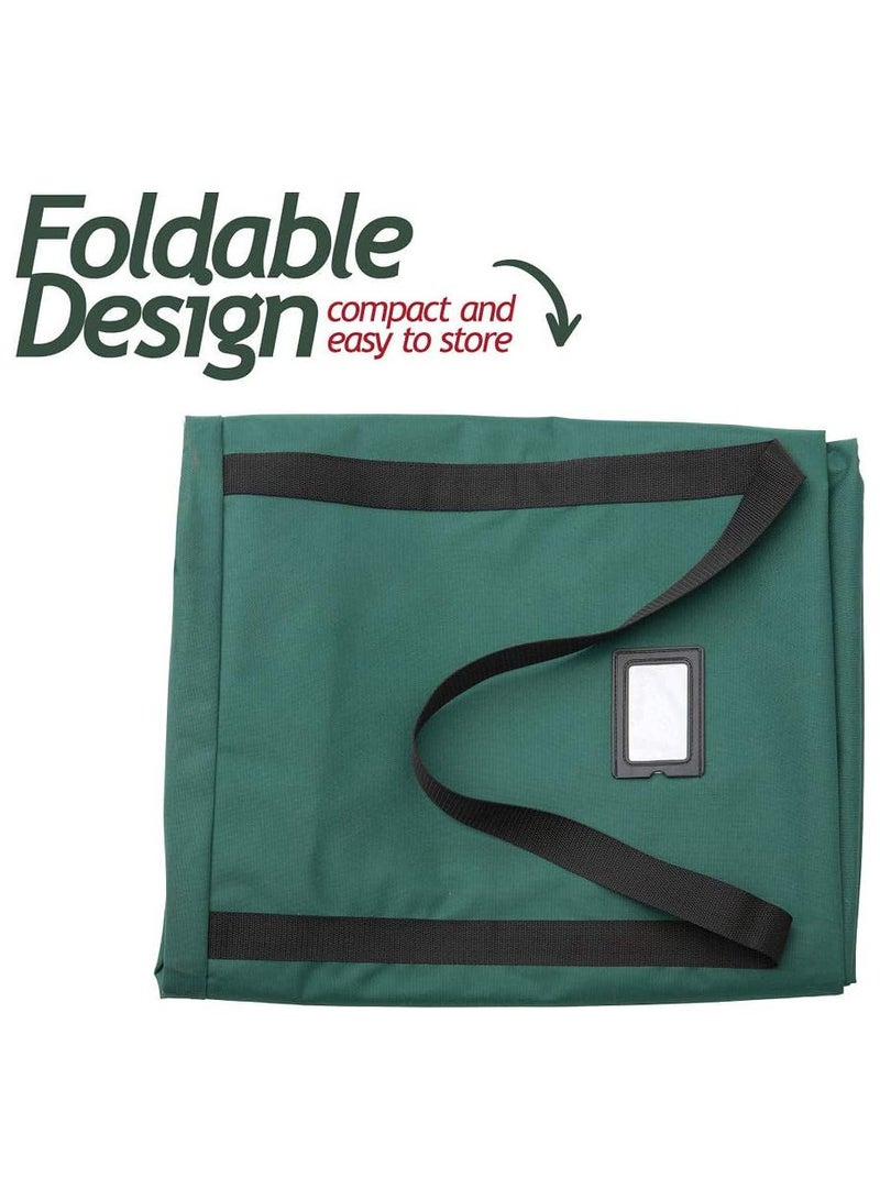 AUTOYSUR Christmas Tree Bag for Christmas Tree Storage Bag (Canvas) - Xmas Tree Bag fits 8 FT Artificial dissembled Tree - Heavy Christmas Tree Tote, Reinforced Handles- Christmas Tree Storage Tote Waterproof,Green - Image 5