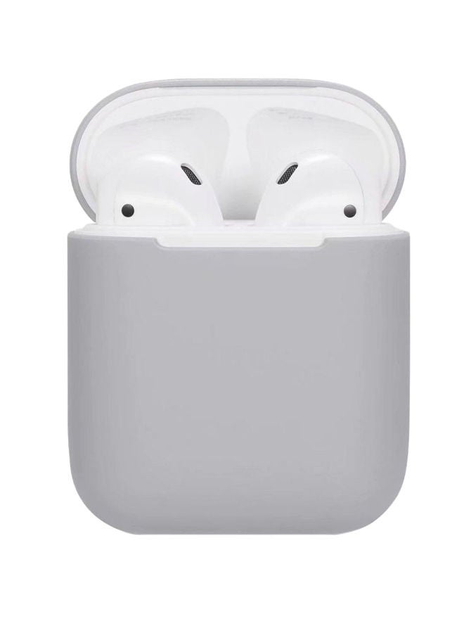 NIBEMINENT Silicone Protective Case Cover For Apple AirPods Grey
