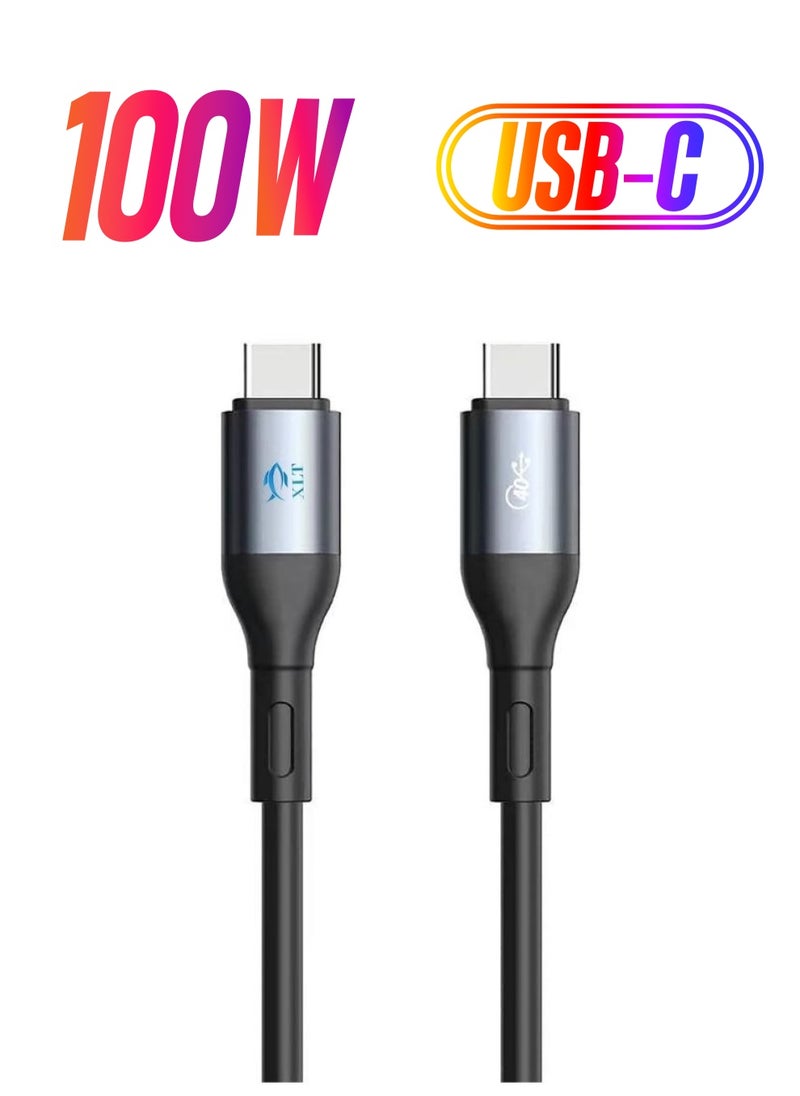 XLT - USB 4.0 Cable Type C to Type C Compatible with Thunderbolt 3 4, USB C Device - 0.8M - Image 1