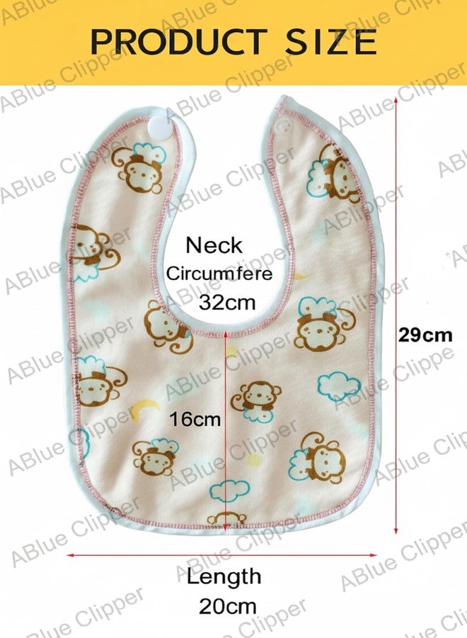 EMPOISON Waterproof Baby Bibs for Feeding & Drooling – Soft Cotton, Super Absorbent, Fast Dry, Adjustable Hook & Loop Closure | Unisex Baby Apron Bibs for Boys & Girls (24) - Image 3