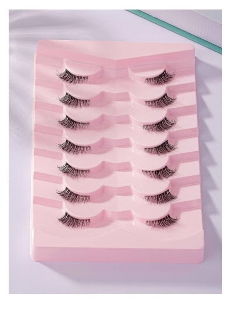 Generic 7 Pairs Half Eye False Eyelashes 5X12 mm  - Image 1