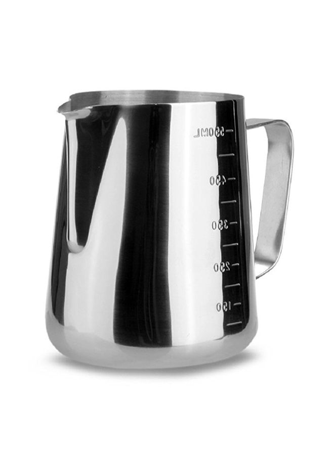 Stainless Steel Milk Frothing Coffee Jug Silver 14.32 x 10.2 x 10.2cm - Image 2