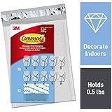 Command Command CL067-10NA Small Wire Hooks that holds 0.5 lb in Easy To Open Packaging, 10 Hooks, Clear, 10 Hooks - Image 1