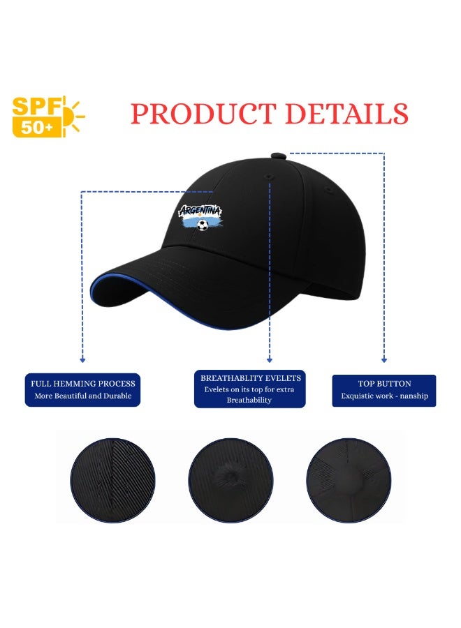 PRINTSHOP4ME Argentina Soccer Sports Combo Pack | Set of 3 | Scarf, Cap and Silicone Wristband | Adult Unisex Football Match Wear - Image 4