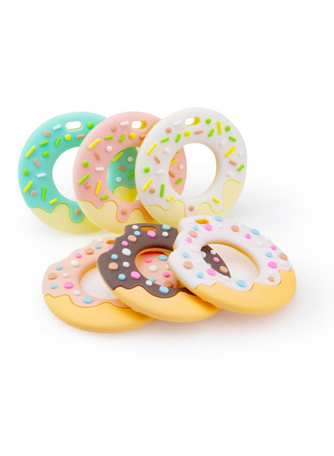 spot New Donut Teething Food Grade Silicone Soothing Toy Bite Boiled Baby Teething - Image 3