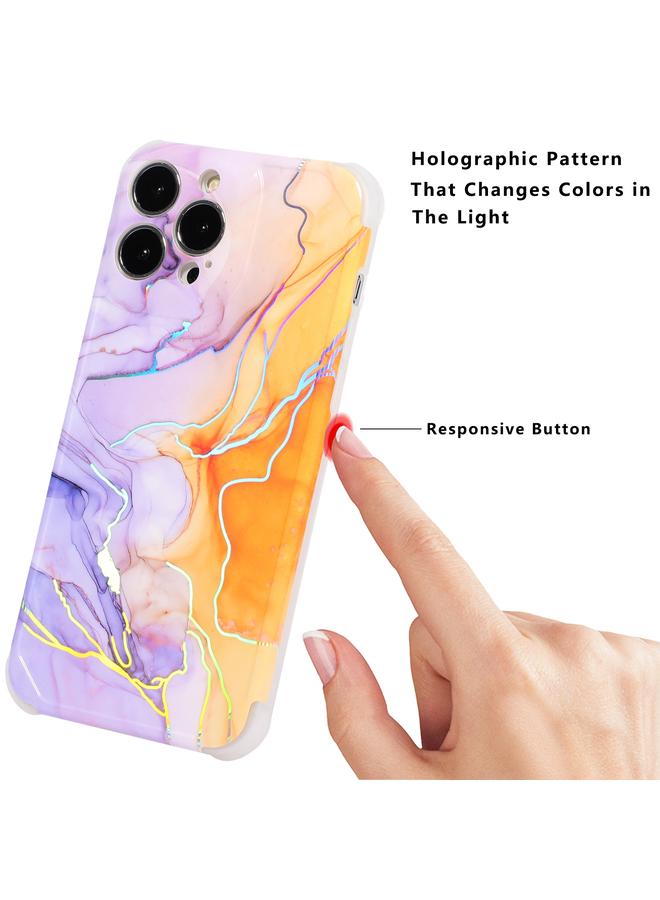 Zaboon Case For iPhone 13 Pro Laser Marble TPU Phone Case - Image 2
