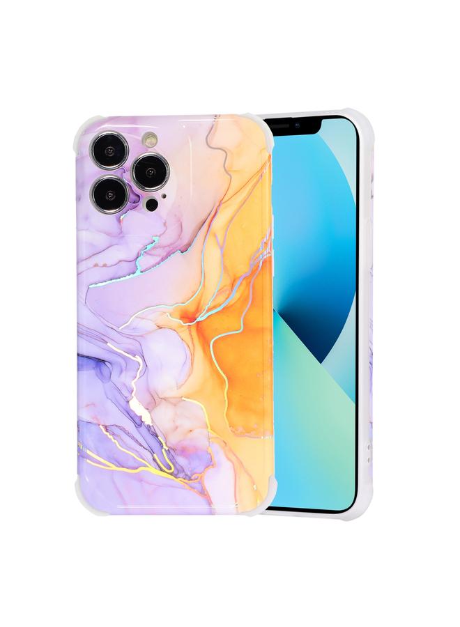 Zaboon Case For iPhone 13 Pro Laser Marble TPU Phone Case - Image 1