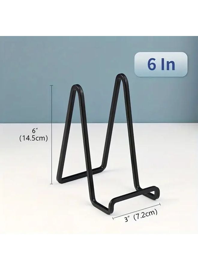 Black Iron Plate Easel Display Stand 5pcs Tabletop Picture Frame Book Holder - Image 4