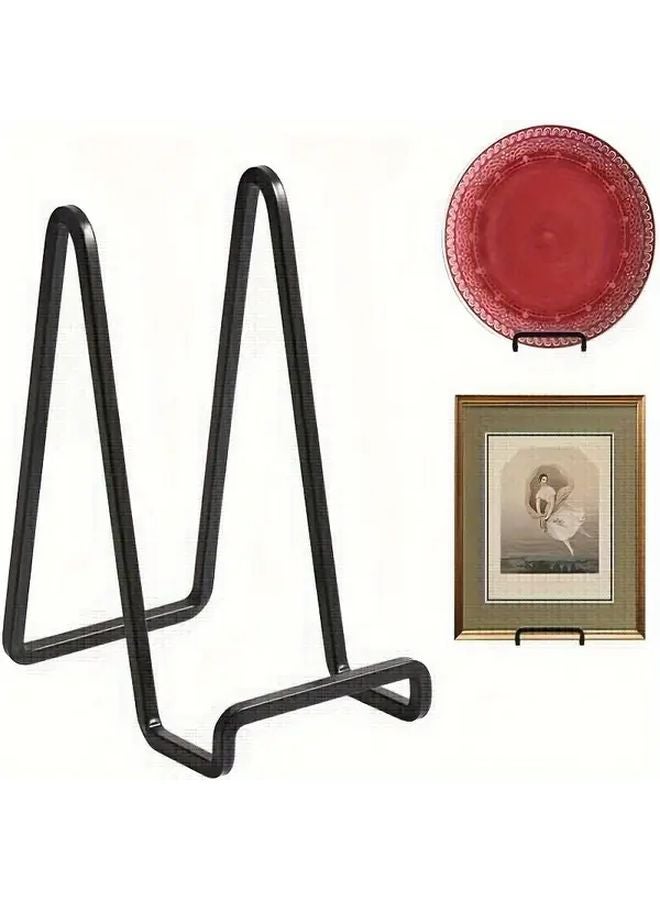 Black Iron Plate Easel Display Stand 5pcs Tabletop Picture Frame Book Holder - Image 2