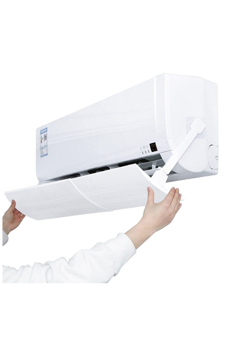Arabest Retractable Air Conditioner Air Deflector, Universal Adjustable Air Conditioning Deflector Air Diverter Cover Telescopic Anti-Wind Baffles Anti Direct Blowing Windshield Wind Guide, 58cm-108cm  - Image 1