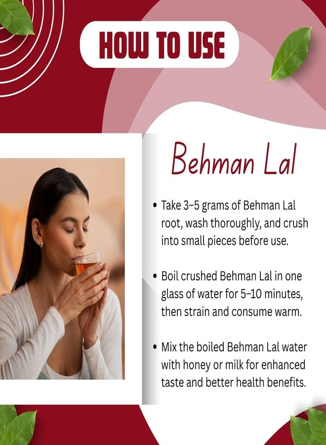Brijbooti Behman Lal 100 GR - Behman Surkh - Salvia Haematodes | FSSAI, GMP, ISO Certified - Image 3