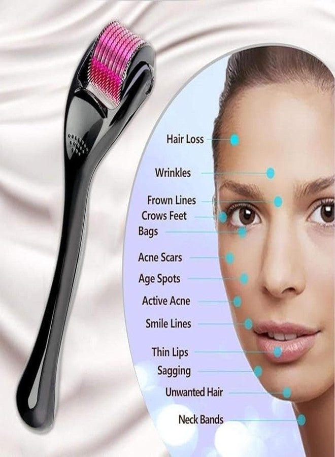 Onward Derma Roller for Facial Skin and Hair Growth, Derma Roller 0.5mm for Face Acne Scars, Hair Regrowth, Skin Ageing, Anti-Aging Scar Removal Treatment Facial Kit (0.50 mm) - Image 2