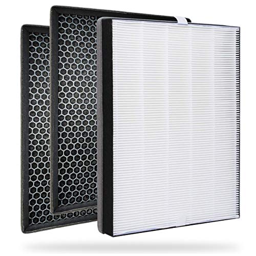 FY2422 Nano Protect Hepa and FY2420 Active Carbon Filters Replacement Compatible with Phillips Air Purifiers Series 2000 2000i Replace AC2889 AC2882 AC2887 3 Pcs