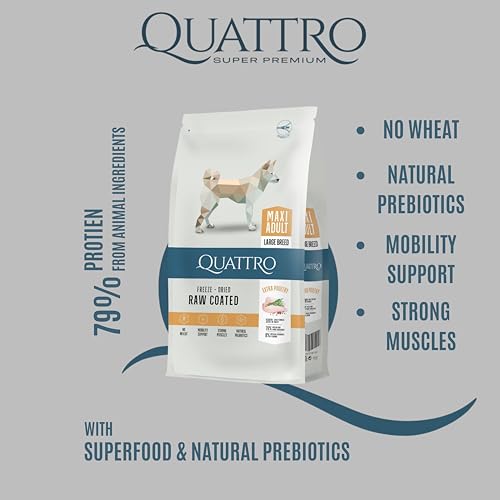 Quattro Super Premium Adult Dog Food - Extra Poultry, 3 kg(All Breeds) - Image 3