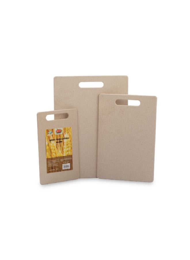 كولي كولي مجموعة من ثلاث ألواح تقطيع مستطيلة مصنوعة من ألياف القمح، صديقة للبيئة، يمكن وضعها في غسالة الصحون، بلون بيج، بأبعاد 2.03 × 35.81 × 25.91 سم K-1701+1702+1703 - Image 2