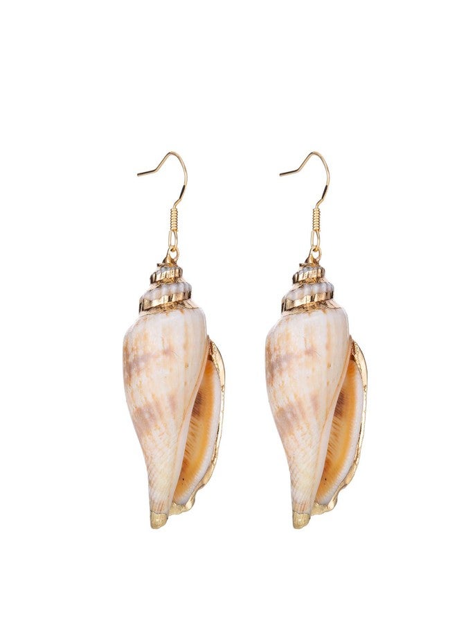lureme Beach Jewelry Casual Seashell Conch Drop Dangle Earrings for Women(er006199-2) Color B - Image 1