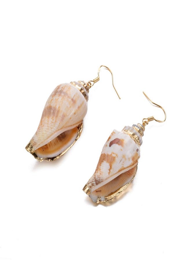 lureme Beach Jewelry Casual Seashell Conch Drop Dangle Earrings for Women(er006199-2) Color B - Image 3