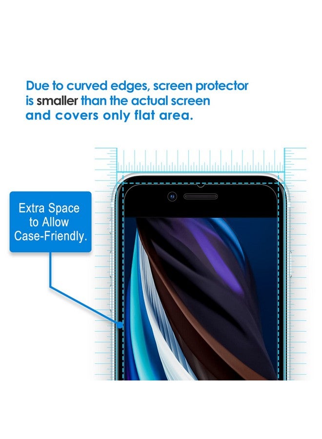 Jetech 3 Pack Screen Protector For Iphone Se 3 2 (2022 2020 Edition) Iphone 8 Iphone 7 Iphone 6S And Iphone 6 Tempered Glass Film 4.7 Inch - Image 3