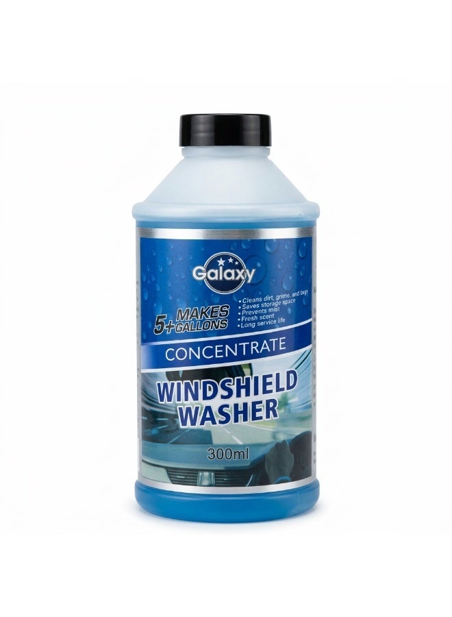Galaxy Windshield Washer Concentrate 300ml - Makes 5+ Gallons - Professional Streak-Free Formula - All Season Glass Cleaner - Bug & Dirt Remover for Cars, Trucks & SUVs - Image 1