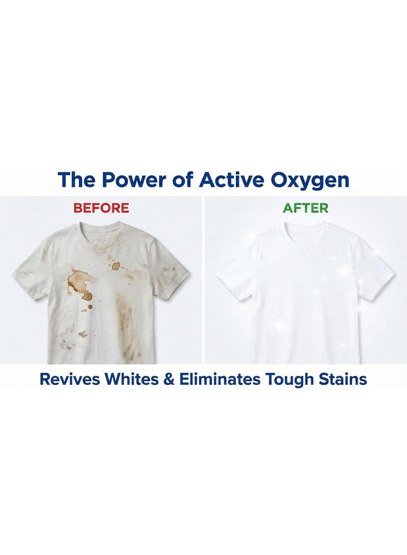 Luster Clothes Bleaching Powder  with Active Oxygen – Suitable for Regular & Automatic Washing Machines – Strong Lightening & Gentle on Fabrics – 1 Kg - Image 3