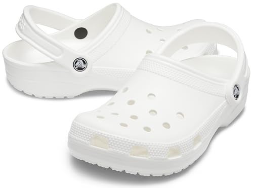 Crocs Unisex-Adult Classic Clogs, White, 13 Men/15 Women - Image 2