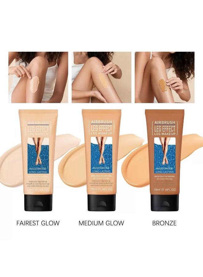 Leg Makeup Waterproof No Transfer, Leg Cover up Makeup Long Lasting Body Foundation(BRONZE) - Image 4