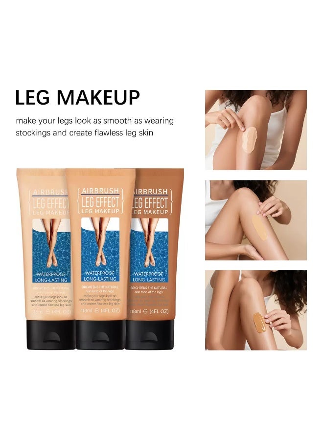 Leg Makeup Waterproof No Transfer, Leg Cover up Makeup Long Lasting Body Foundation(BRONZE) - Image 2