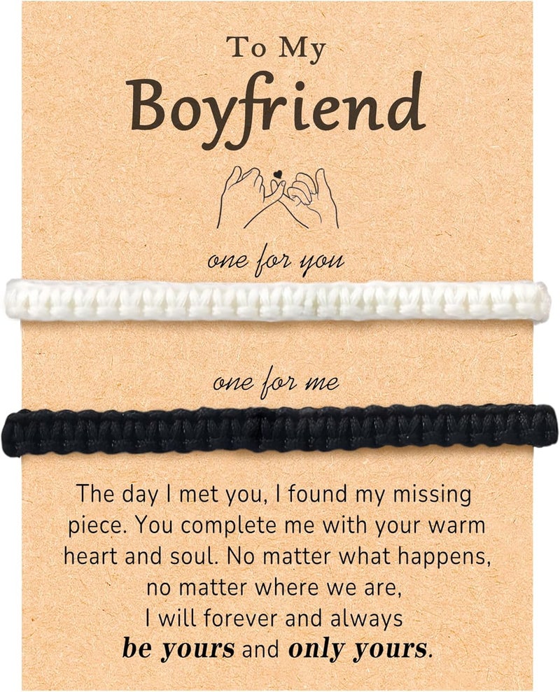 Jeka Matching Bracelets for Couples Distance Promise Boyfriend Girlfriend Bf Gf Pulseras para Parejas - Image 1