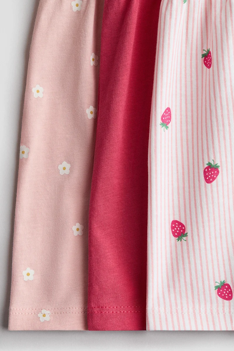 H&M 3-pack printed cotton dresses