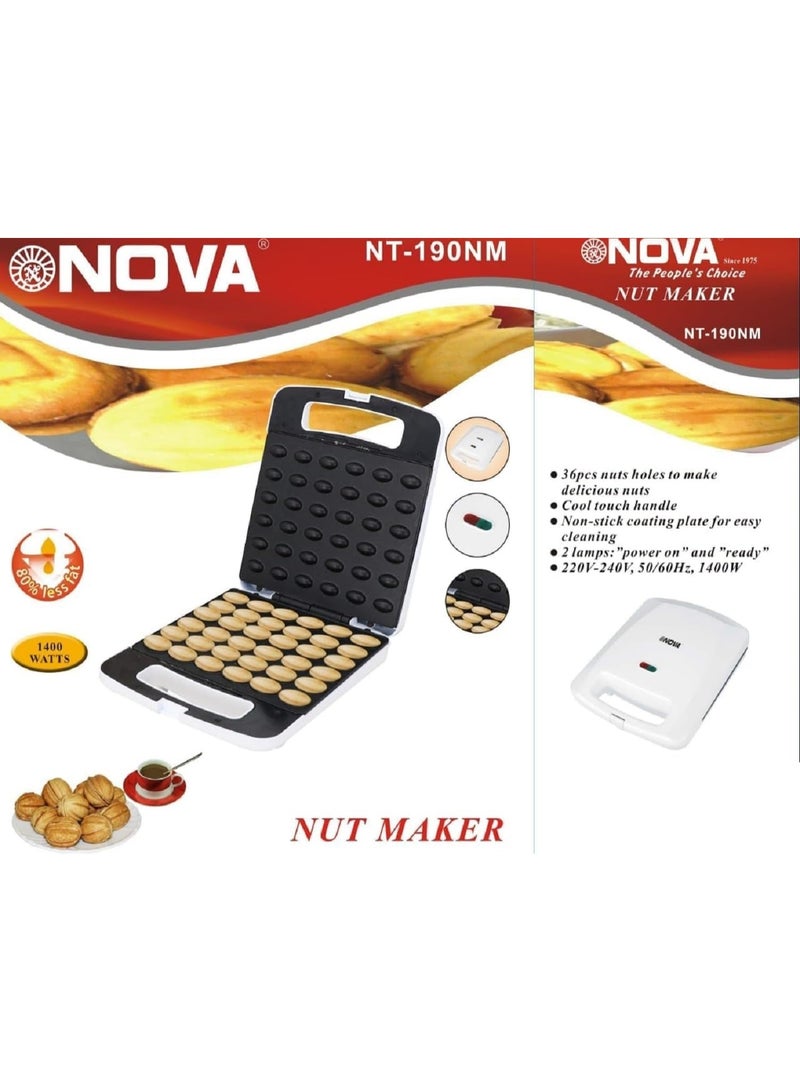 NOVA Electric Nut Cake Maker, High Capacity 24, Nut Baked Bread Waffle Sandwich Baking Machine, Frying Pan for Toaster, Breakfast, Kitchen, Oven Gift  - Image 3