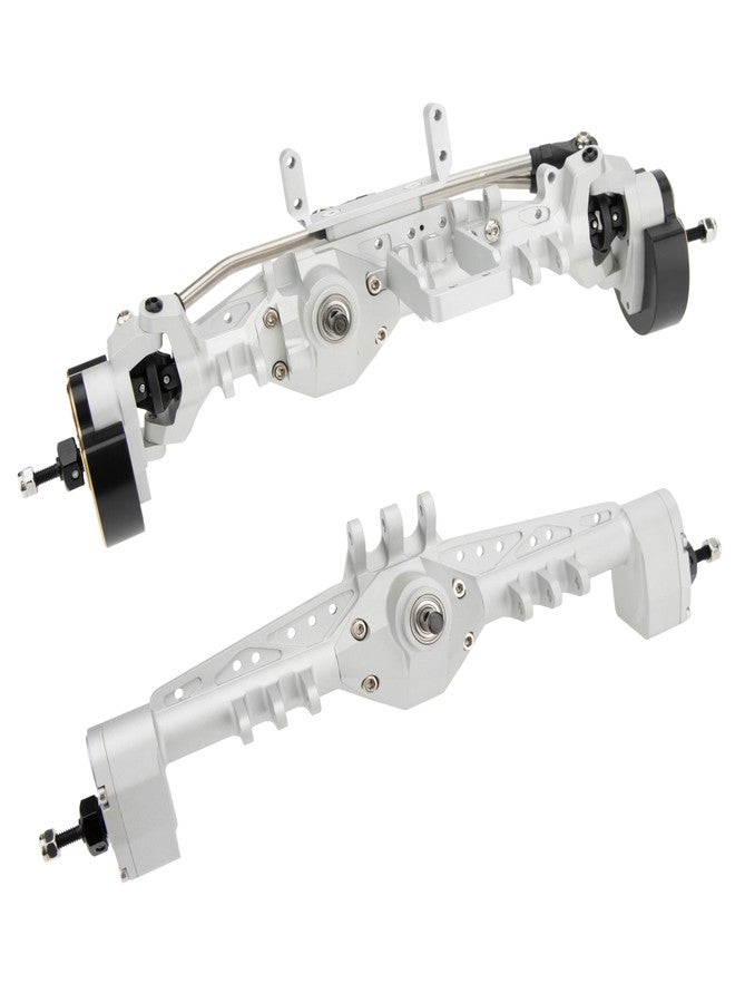 MEUS RACING مجموعة محاور MEUS RACING Cheat Code Capra 1.9 ISO لسيارات Axial Capra 1.9 4X4 و DIY SCX10 SCX10 II (أمامي وخلفي - فضي) - Image 4