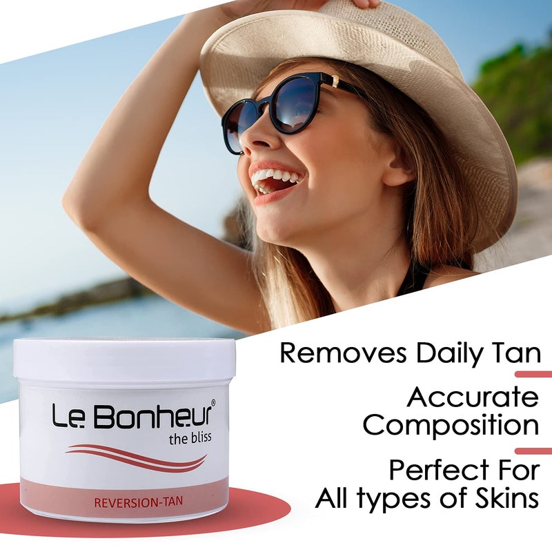 Le Bonheur Reversion Tan Removal and Skin Lightening Natural Exfoliating Cream Removes Daily Tan Effective Longer Shelf Life 400gm - Image 4