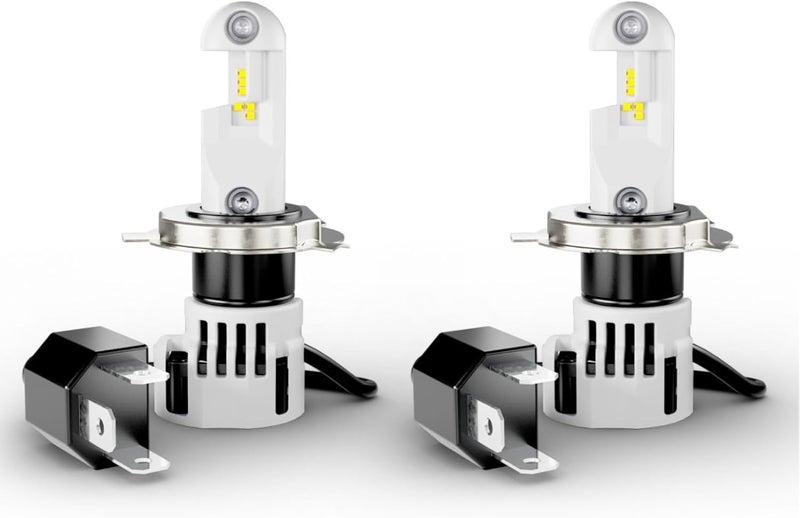 أوسرام مصابيح LEDriving®HL INTENSE، ≜ H4/H19، بديل LED للمصابيح التقليدية H4/H19 عالية ومنخفضة الشعاع، للاستخدام على الطرق الوعرة فقط، سطوع أعلى بنسبة +350%، 6000K، صندوق قابل للطي معلق (مصباحان) - Image 2