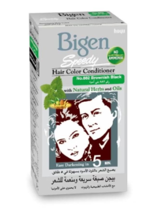 بايجن بلسم سريع ملون للشعر بني أسود 882 80جرام