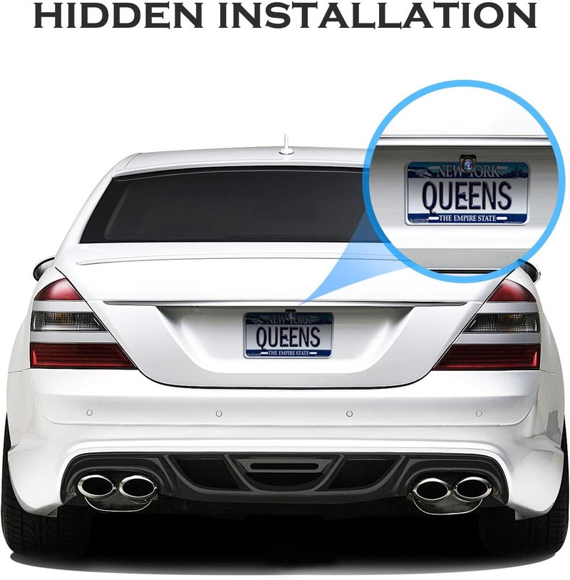 Pixelman Universal Car Rear View Camera License Plate Bracket, Upgraded Full Stainless Steel Backup Camera Mount, Dash Cam Mirror Accessory, Only Installation Holder - Image 5