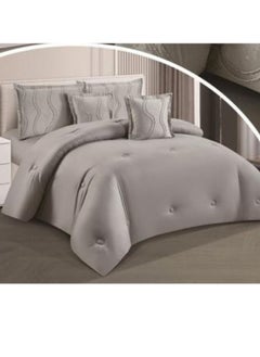 SMART HOME Double-sided comforter set, 6-piece bedspread, 6-piece comforter, 100% microfiber, comforter size 230x250 cm  - Image 2