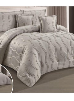 SMART HOME Double-sided comforter set, 6-piece bedspread, 6-piece comforter, 100% microfiber, comforter size 230x250 cm  - Image 4