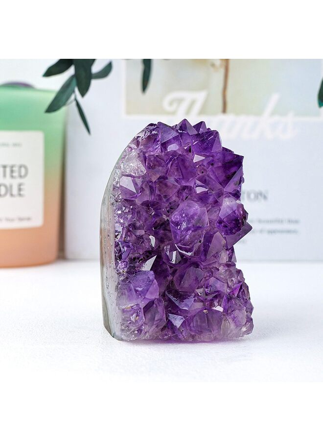 مجموعة أحجار الجيود الجمشتية الفاخرة، كل قطعة فريدة من نوعها وطبيعية، حجر كريستالي شفاء من الجيود الخام الحقيقي من أوروغواي، مزخرفة باللون الأرجواني الداكن - Image 4